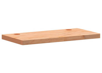 Blat do biurka 100x50x4 cm lite drewno bukowe WM-356089