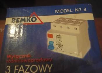 Wyłącznik różnicowoprądowy 3-fazowy BEMKO N7-4 – nowy