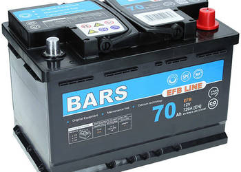 Akumulator Bars EFB LINE 12V 70Ah 720A L3 P+ BF70