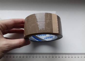 Taśma pakowa przylepna Smart brązowa 48mmx91m =100y klej akryl, Adhesive Ta