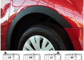 MAZDA 121 nakładki na błotnik 4 szt sierpy listwa tuning