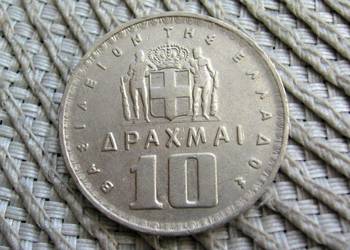 Grecja 10 Drachma 1959r - Król Paweł I