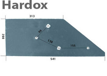 Płoza krótka HARDOX 103501/L części do pługa VOGEL NOOT