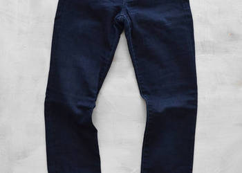 granatowe jeansy GAP rurki slim stright r.27