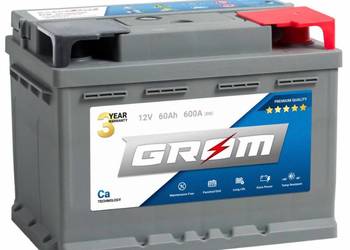 Akumulator Grom Premium 60Ah 600A DARMOWA WYMIANA