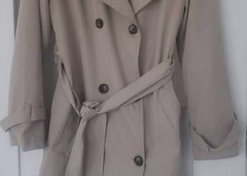 Klasyczny, elegancki trencz, rozmiar S/M, stan bdb