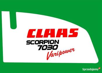 naklejki claas scorpion 7030 variopower