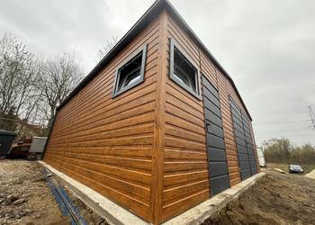 Garaż blaszany 8x7 wyższy hala wiata 9x6 9x7 7x7 8x7 10x6 producent