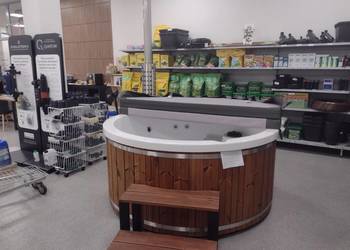 Balia ogrodowa CISA z piecem zewnętrznym na drewno