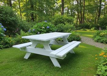 Solidną ławka ogrodowa- Grubość 4 cm | Różne kolory