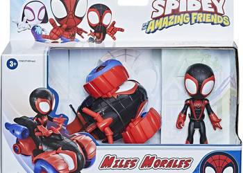 Figurka Miles Morales Spider Pojazd Techno Racer Spidey
