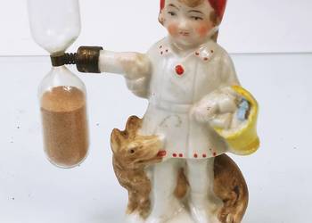 Figurka Czerwony Kapturek Klepsydra Porcelana