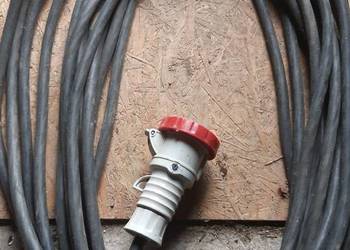 kabel 5x4 32a ok 25m wtyczki hermetyczne