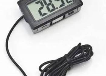 Termometr Elektroniczny LCD Czarny (-50 / 110*C)