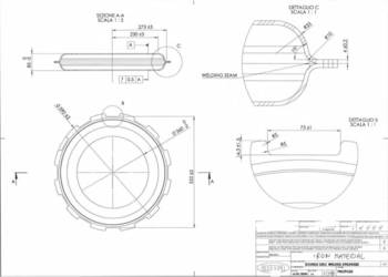 Obręcz wału podwójna 590x4x85 CP8107