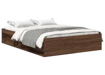 vidaXL Rama łóżka, brązowy dąb, 120x190 cm(SKU:3203900)