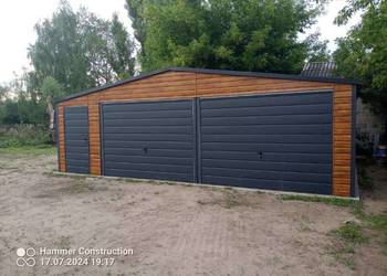 Garaż blaszany 8x6 Wzmocniony profilami. Producent SZYBKA REALIZACJA