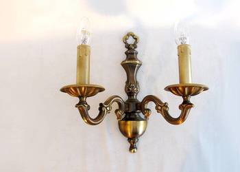 ~* kinkiet 2 ramienny mosiądz * ~