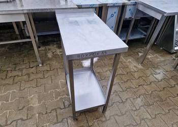 STÓŁ GASTRONOMICZNY Z PÓŁKĄ PRZYŚCIENNY 40/70/85