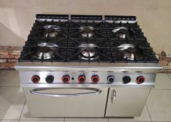Kuchnia gazowa 6 palnikowa LOTUS 900 + piekarnik GN2/1 LPG