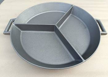 Żeliwna patelnia grillowa 60 cm