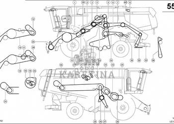 Claas Lexion 580 PASEK KLINOWY 0006672480 (Elementy napędu)