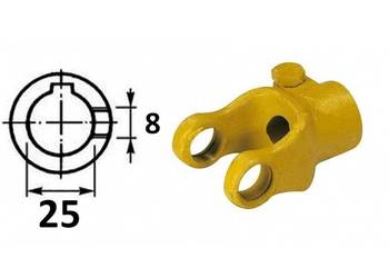 Widłak maszynowy ze śrubą ściskającą, 25mm 10017