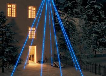 vidaXL Choinka LED do wnętrz na zewnątrz 1300 diod LED niebieska(SKU:328764
