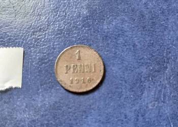 Stare monety 1 penni 1916 Finlandia
