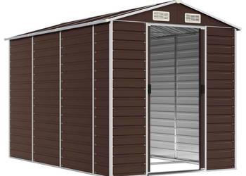 vidaXL Szopa ogrodowa brązowa 191x300x198 cm(SKU:3188266)