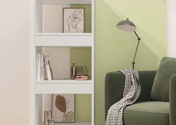 vidaXL Regał na książki/przegroda, biały, 40x30x103 cm(sku811610) vidaXL Regał na książki/przegroda, biały, 40x30x103 cm(sku811610)