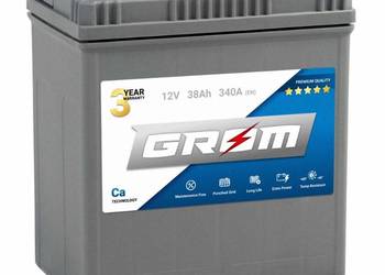 Akumulator 38Ah 340A GROM Premium  EN Japan Prawy Plus DTR