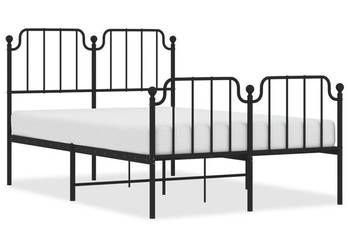 Łóżko Metalowe Czarne Rama Łóżka Ze Stelażem 120x200cm WM-373903