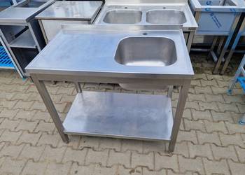 Zlew Gastronomiczny 1 Komorowy z Półką 100/60/85