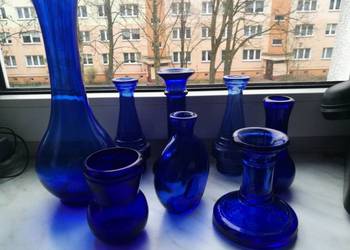 buteleczki granatowe wazoniki prl sztuka 30 zł