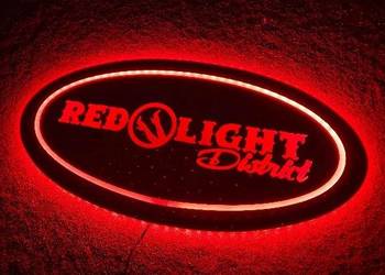 Lustro LED RED LIGHT district ,24v TIR podświetlane świecące AFLED PL