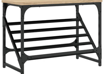 Stojak na buty dąb sonoma 60x30x45cm materiał drewnopochodny WM-833414
