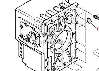 Massey Ferguson 6497 6499 Obudowa Pośrednia 3716414M4
