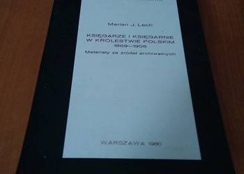 Księgarze i księgarnie w Królestwie Polskim 1869-1905 LECH