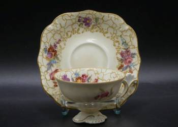 Zjawiskowy komplet do mokki espresso Tułowice Tillowitz, wachlarzowe ucho