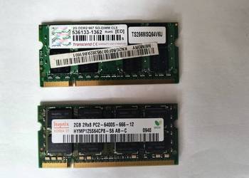 Pamięci RAM DDR2  2GB   do laptopów