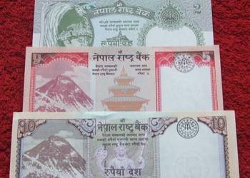 NEPAL Kolekcjonerskie Banknoty Zestaw - 4 sztuki UNC