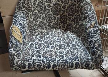 Fotel kręcony PRL do renowacji