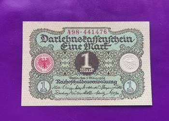 Banknot Niemcy 1 Mark 1920 - Poszukiwany / Rzadki !