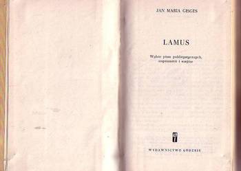 (6976) LAMUS – JAN MARIA GISGES