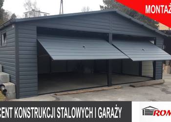 Garaż Blaszany Dwustanowiskowy - GRAFIT - Garaże - Romstal A18v6