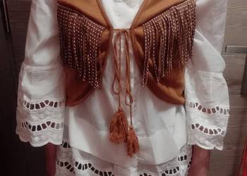 (36/38) (S/M) Bogato zdobiona frędzlami Kamizelka kowbojska z Londynu/Nowa (36/38) (S/M) Bogato zdobiona frędzlami Kamizelka kowbojska z Londynu/Nowa