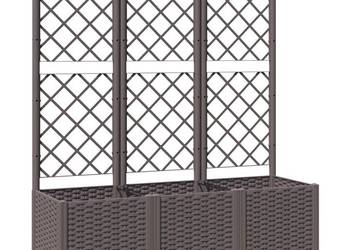 vidaXL Donica ogrodowa z kratką brązowa(SKU:318263)