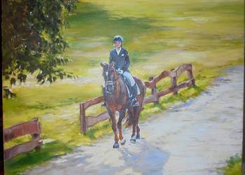 Obraz olejny malowany ręcznie na podstawie zdjęcia