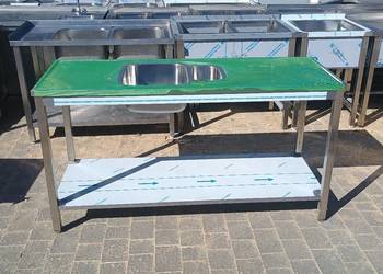 Zlew Gastronomiczny 2 komorowy 160x60
